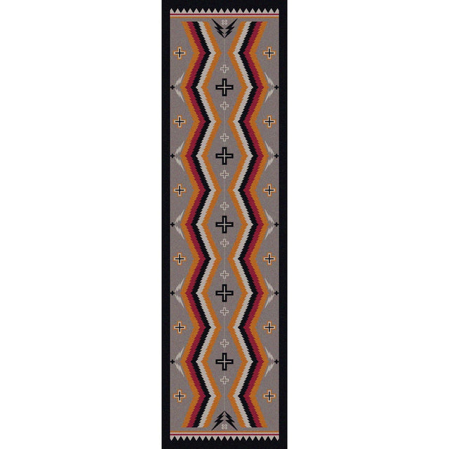 American Dakota Fury Peaks Black Frame Rug - S0230BKF234