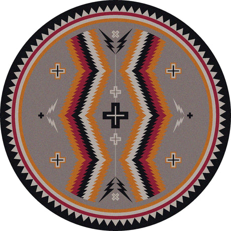 American Dakota Fury Peaks Black Frame Rug - S0230BKF234