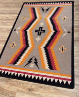 American Dakota Fury Peaks Black Frame Rug - S0230BKF234