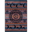 American Dakota Ghost Rider Plum Rug
