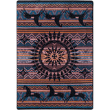 American Dakota Ghost Rider Plum Rug