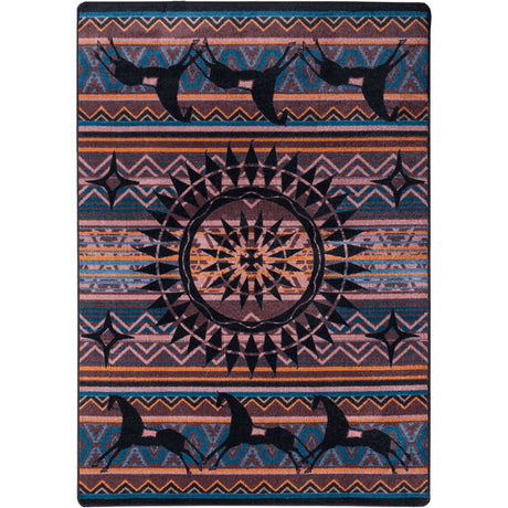 American Dakota Ghost Rider Plum Rug