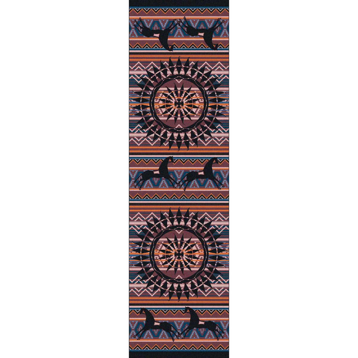 American Dakota Ghost Rider Plum Rug