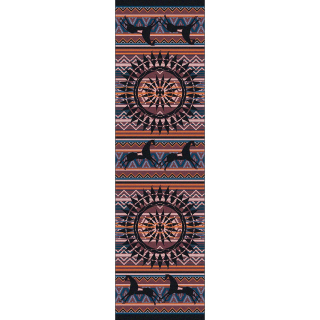 American Dakota Ghost Rider Plum Rug