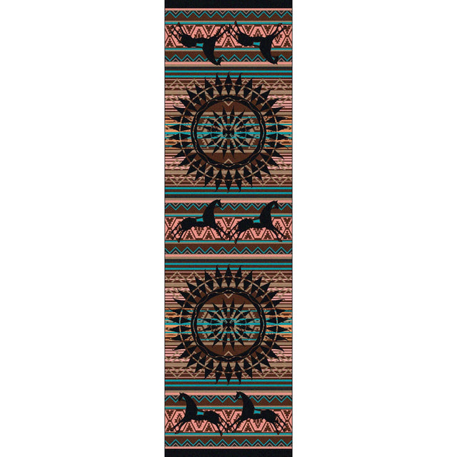 American Dakota Ghost Rider Turquoise Rug