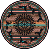 American Dakota Ghost Rider Turquoise Rug
