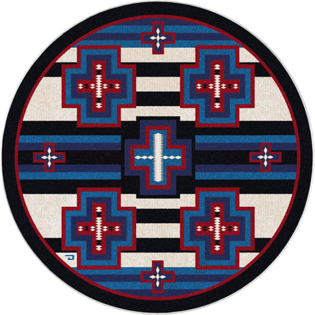 American Dakota Gloria Blue Ribbon Multi Rug - 0846MUL234