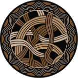 American Dakota Hand Coiled Black Rug