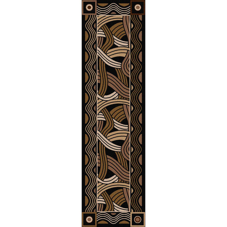 American Dakota Hand Coiled Black Rug