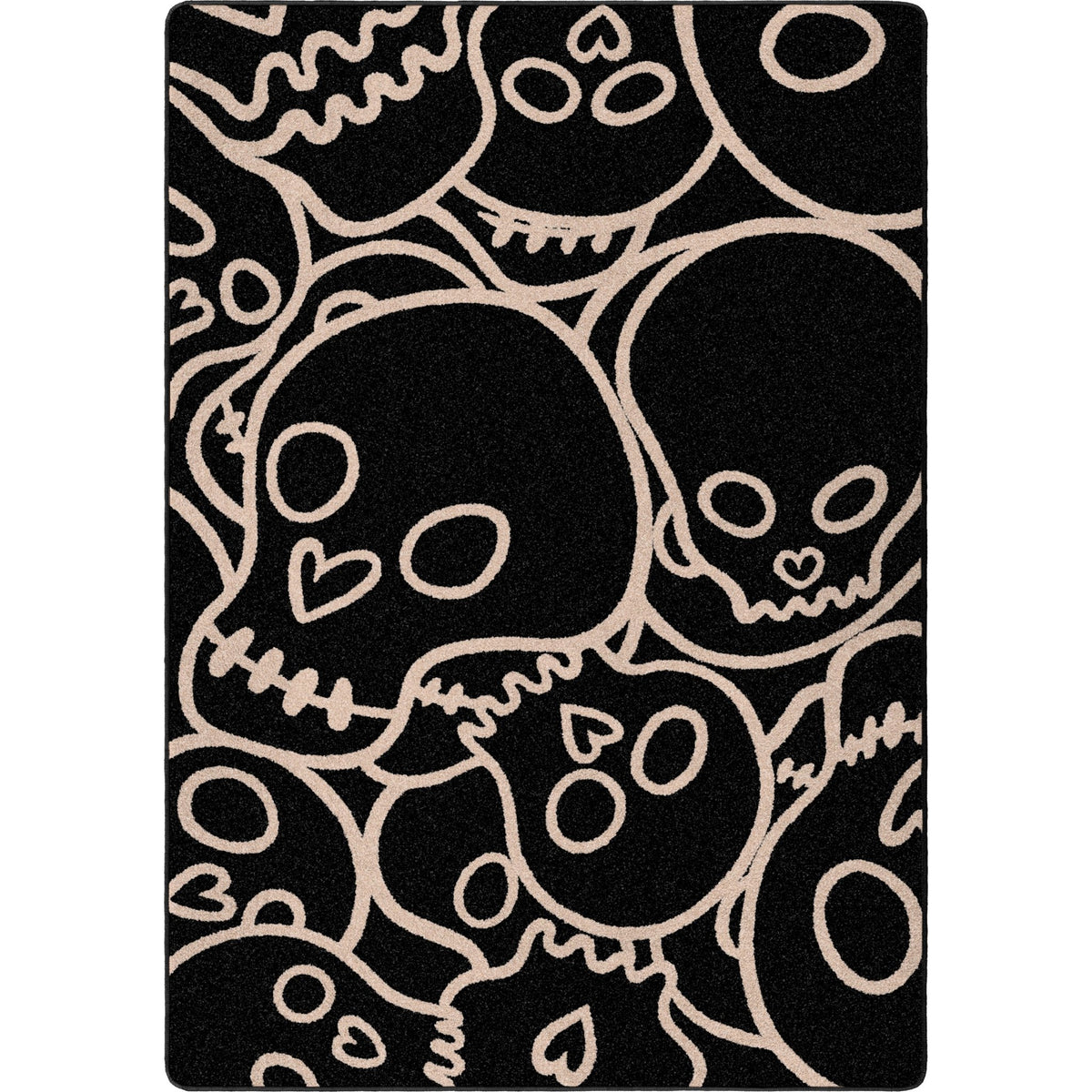 American Dakota Head Banger Black Rug - 0005BLK234
