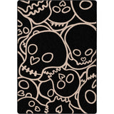 American Dakota Head Banger Black Rug - 0005BLK234