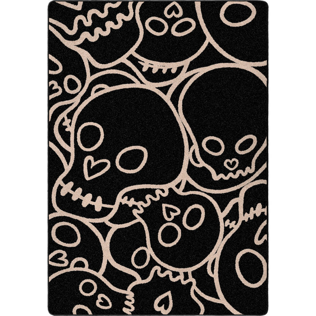 American Dakota Head Banger Black Rug - 0005BLK234