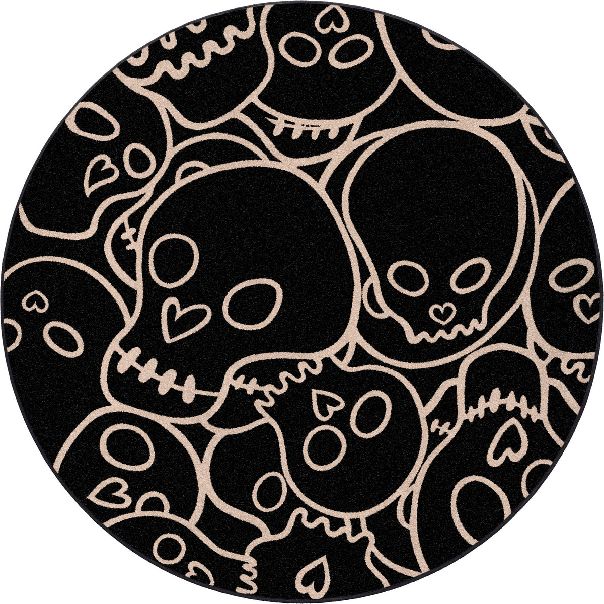 American Dakota Head Banger Black Rug - 0005BLK234