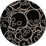 American Dakota Head Banger Black Rug - 0005BLK234
