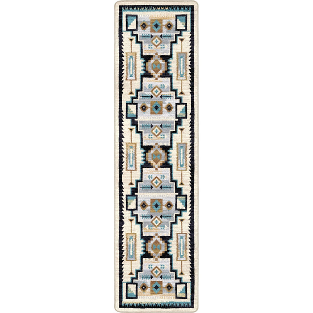 American Dakota Head Winds Turquoise Rug - ZZAD0577TUR234