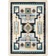 American Dakota Head Winds Turquoise Rug - ZZAD0577TUR234