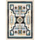 American Dakota Head Winds Turquoise Rug - ZZAD0577TUR234