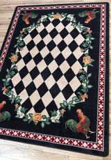 American Dakota High Country Rooster Black Rug - 0123BLK234