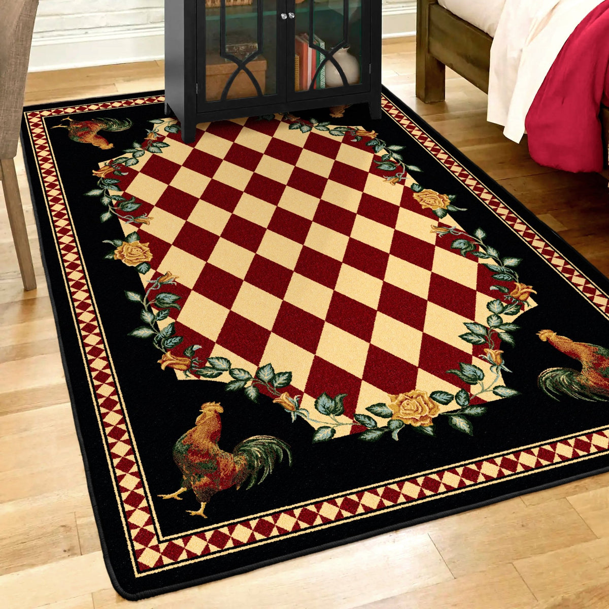 American Dakota High Country Rooster Natural Rug - 0123NAT234