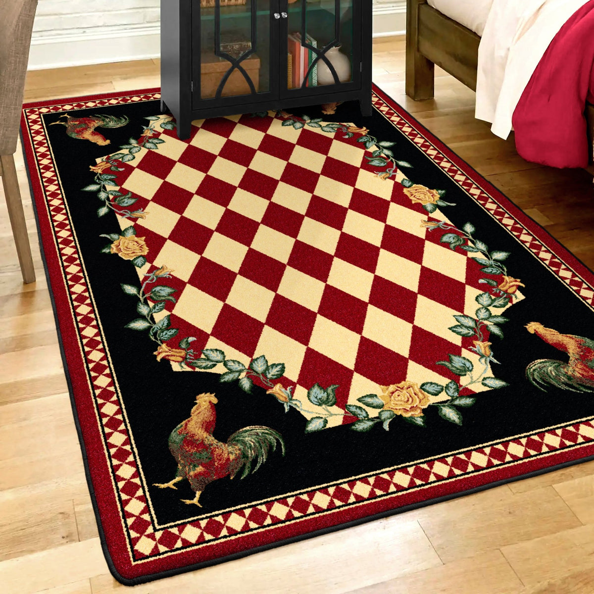 American Dakota High Country Rooster Natural Rug - 0123NAT234