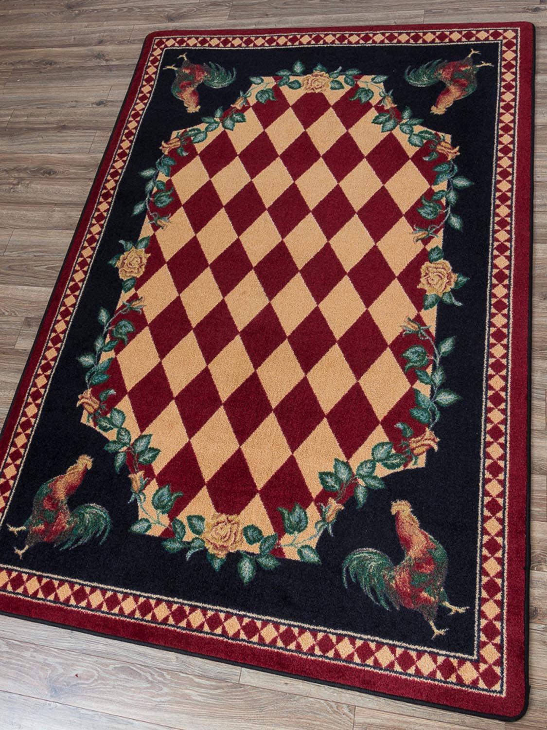 American Dakota High Country Rooster Red Rug - 0123RED234