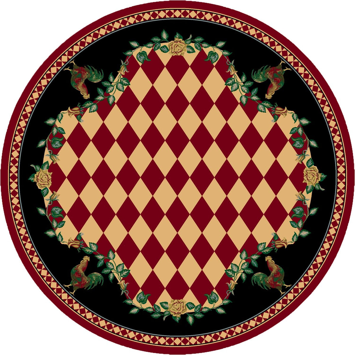 American Dakota High Country Rooster Red Rug - 0123RED234