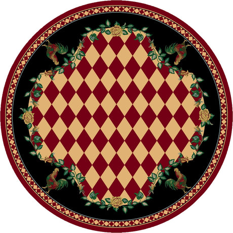 American Dakota High Country Rooster Red Rug - 0123RED234