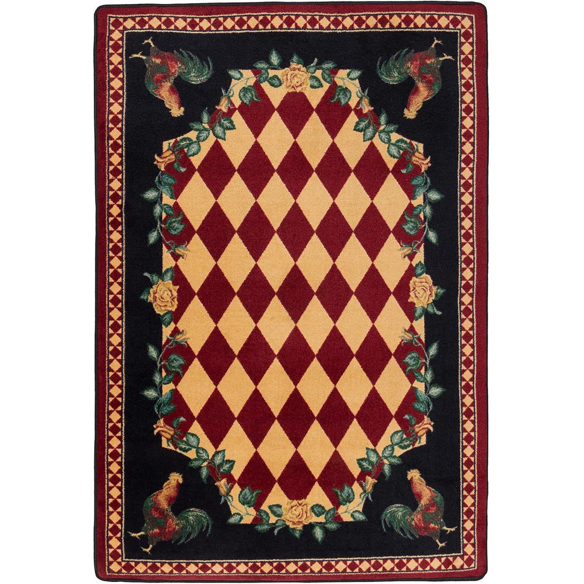 American Dakota High Country Rooster Red Rug - 0123RED234