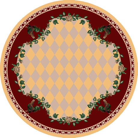 American Dakota High Country Rooster Yellow Rug - 0123YEL234