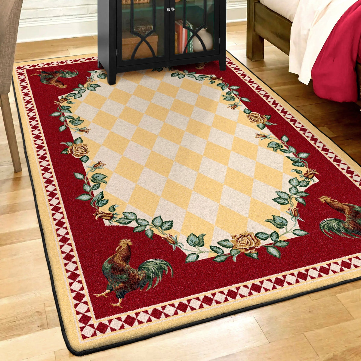 American Dakota High Country Rooster Yellow Rug - 0123YEL234