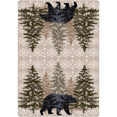 American Dakota High Point Bear Stone Rug - 0420STN234