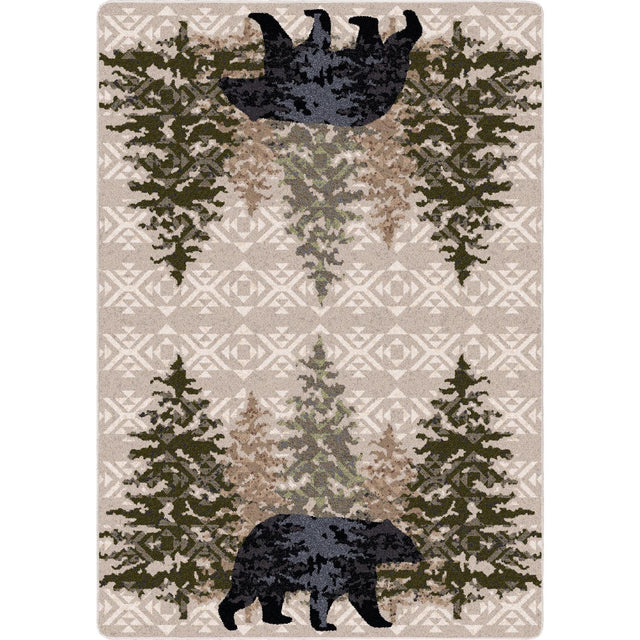 American Dakota High Point Bear Stone Rug - 0420STN234