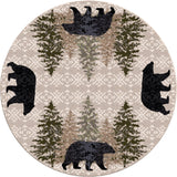 American Dakota High Point Bear Stone Rug - 0420STN234