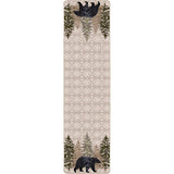 American Dakota High Point Bear Stone Rug - 0420STN234