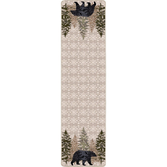 American Dakota High Point Bear Stone Rug - 0420STN234
