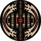American Dakota Horse Thieves Black Rug