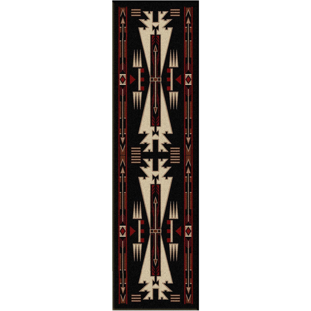 American Dakota Horse Thieves Black Rug