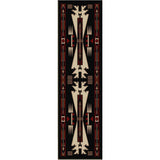 American Dakota Horse Thieves Black Rug