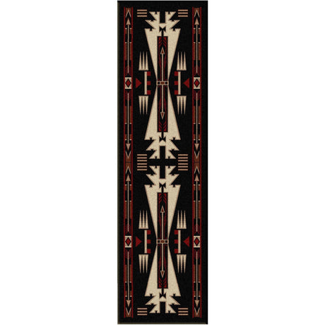 American Dakota Horse Thieves Black Rug