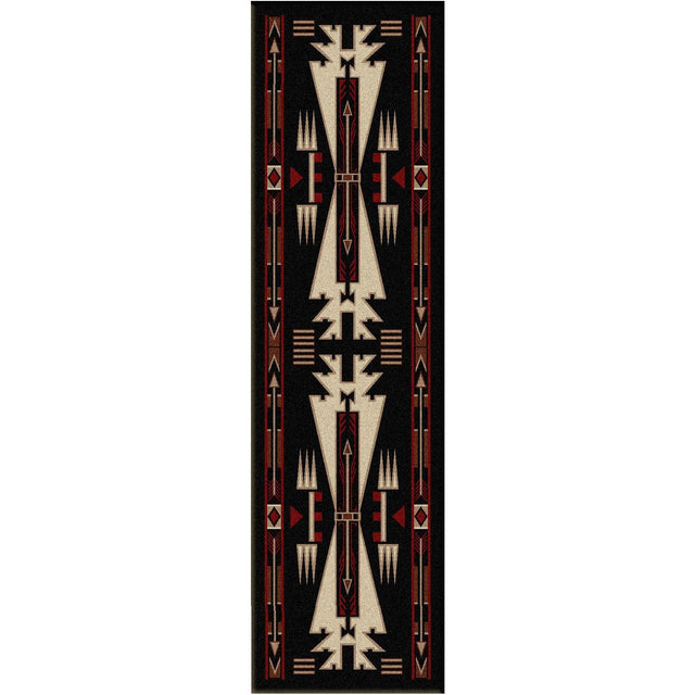 American Dakota Horse Thieves Black Rug