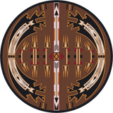 American Dakota Horse Thieves Brown Rug
