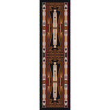 American Dakota Horse Thieves Brown Rug