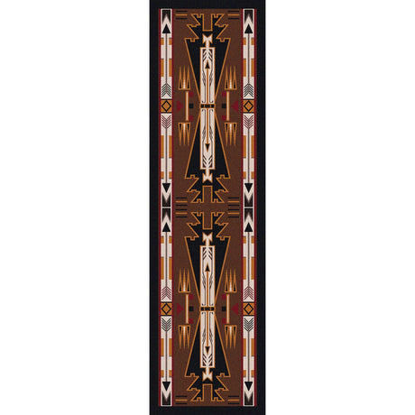 American Dakota Horse Thieves Brown Rug