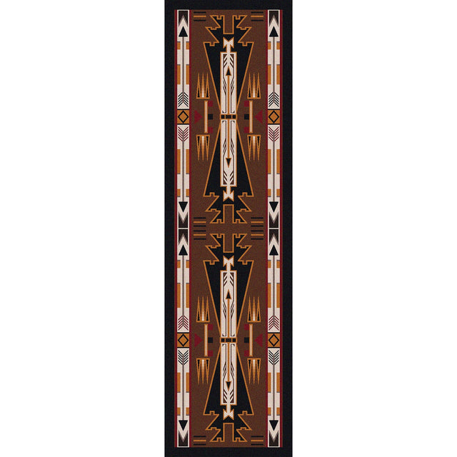 American Dakota Horse Thieves Brown Rug