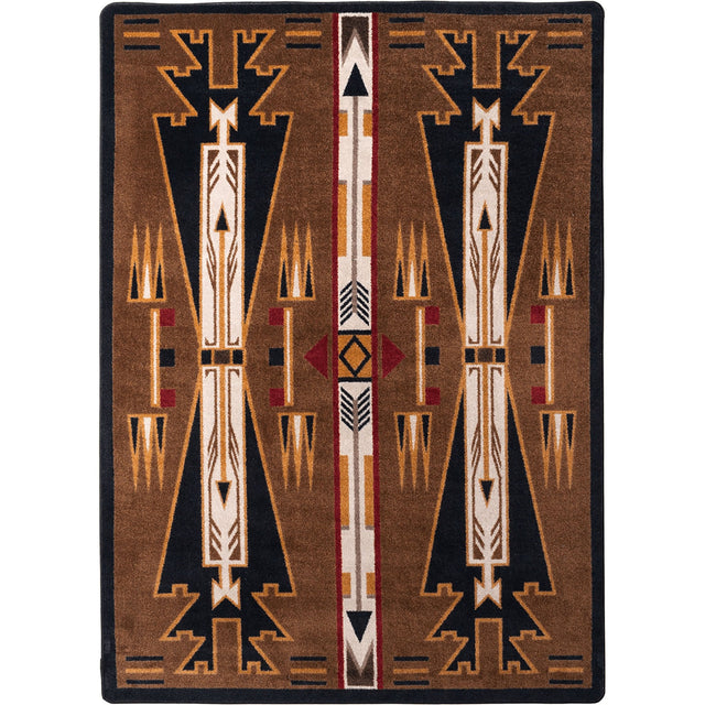 American Dakota Horse Thieves Brown Rug