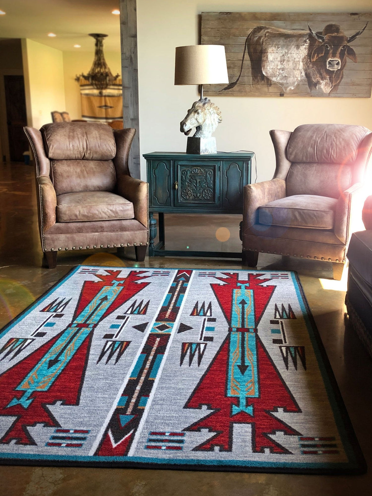 American Dakota Horse Thieves OKA Electric Rug