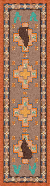 American Dakota Howl at the Moon Desert Rose Rug