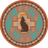 American Dakota Howl at the Moon Desert Rose Rug