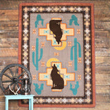 American Dakota Howl at the Moon Desert Rose Rug