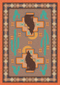 American Dakota Howl at the Moon Desert Rose Rug